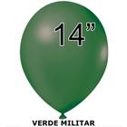 BALÃO LISO REDONDO - JOY Nº 14 - VERDE MILITAR - Pacote com 12 unidades - Balões Joy