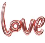 Balão Love Metalizado Vermelho Casamento Noivado Namoro 68cm