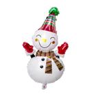 Balão Metalizado Boneco de Neve 38x21cm