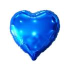 Balão Metalizado Coração Azul - 10 Polegadas