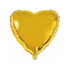 Balão Metalizado Coração Dourado - 10 Polegadas