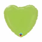 Balão Metalizado Coração Verde Lima 4 Pol Qualatex 60679