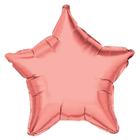 Balão Metalizado de Festas Estrela Rose 60 cm para Decoração de Festas Aniversário e Eventos Un - Cromus