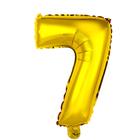 Balão Metalizado Dourado Número 7 - 40cm - Mundo Bizarro