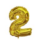 Balão Metalizado Numeral Dourado 16 Polegadas Golden Festa