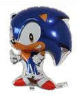 Balao Metalizado Sonic Festa Infantil Menino Kit Com 2 Sonic