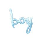 Balão Microfoil Escrita Boy Azul 3D - 33" 85cm - 1 unidade - Balões São Roque