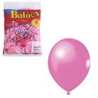 Balão Pera Bexiga Rosa 7.0" 50 unidades