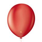 Balão Profissional Premium Uniq - 16'' 40 cm - Vermelho Intenso - 10 unidades - Balões São Roque