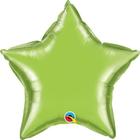 Balão Qualatex 04" - Estrela - Verde Lima Metalizado Liso - 1 Un
