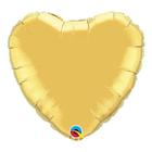 Balão Qualatex 09" - Coração - Ouro Metalizado Liso - 1 Un