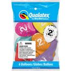 Balão Qualatex 11" - Qx Party Balloon Estampado - Estrelas N 2 - 6 Un