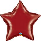 Balão Qualatex 20" - Estrela Solto - Vermelho Borgonha Metálico Liso - 1 Un