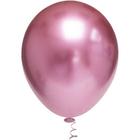 Balão Redondo N050 Platino Rosa PCT com 25