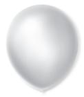 Balão São Roque Número 7 Branco Cintilante 50 Unidades