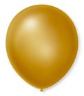 Balão São Roque Número 7 Dourado Cintilante 50 Unidades