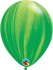 Balão Superagate Arco-Íris Verde 11 Pol Unitário 91539u