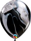 Balão Superagate Preto e Branco 11 Pol Unit Qualatex 43805u