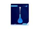 Balao volumetrico classe a - boro 3.3 - rolha plastica - cap. 250ml (cral)