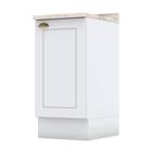 Balcão 1 Porta 40 cm Nova York Branco com Tampo Calcare Henn