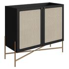 Balcão Aparador Buffet Cantinho Do Café Pé Metal Arlo A10 Nero-dourado - Mpozenato