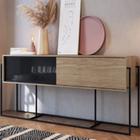 Balcão Buffet 2 Portas 188Cm York - Trama Aço Expandido Industrial Artesano