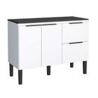 Balcão Buffet Cozinha Sala de Jantar com Tampo 120cm Cisne Cozimax Branco