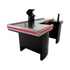 Balcão Checkout De Comercio Mesa Reta De 2M Para Supermercados Kit Innal