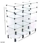 Balcão de Atendimento Modulado em Vidro 12 Casulos - 0,90 x 1,00 x 0,30 - Tatinet