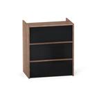 Balcao de Atendimento P25 Pandin 95 CM Walnut e Preto