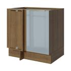 Balcão de Canto Madesa Lux 1 Porta - Rustic/Cinza