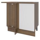 Balcão de Canto Madesa Stella 1 Porta - Rustic/Branco