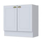 Balcão De Cozinha Henn 80Cm 2 Portas Branco