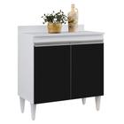 Balcão de Cozinha Lavanderia com Tampo 02 Portas Sara 80 cm - D'Rossi