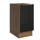 Balcão Madesa Lux 40 cm 1 Porta - Rustic/Preto