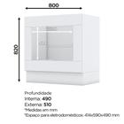 Balcão Multiuso para Cooktop e Forno de Embutir Americana Henn