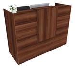 Balcão Recepção Caixa 157cm Álamo - Linha Premium - Mod 1.1