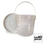 Balde 2.2 Litros Transp P Compostagem 40 Pçs