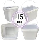 Balde 3.6L Para Colocar Comida - 15 Pcs