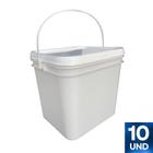 Balde 3 Litros Retangular Para Plantar Flores - 40 Pçs - Nastripack