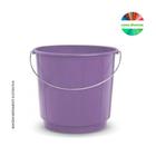 Balde 8L com alça de Plástico Arqplast - Cores Diversas