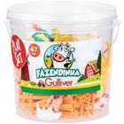 Balde com 30 figuras fazendinha gulliver