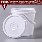 Balde Com Tampa sem Lacre 20 Litros Branco Industrial - Jaguar