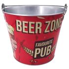 Balde de cerveja em metal Dynasty Beer Zone 5 litros Vermelha - 28608 - 28608