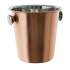 Balde De Gelo Em Aço Inox Cobreado 22 Cm Para Comemoraçao - A.R Variedades Mt