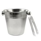 Balde de Gelo Inox 970ml com Pegador de Gelos Drinks Baldinho