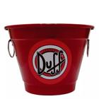 Balde de Gelo Térmico em Alumínio 6,5L Red - Cerveja Duff Beer