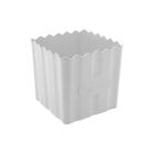 Balde de Pipoca de Bambu e PP Branco 16cm x 16cm - Lyor