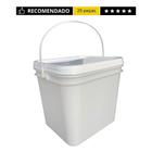 Balde Fermentadora 3.6L Retang Com Tampa25Un - Nastripack