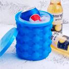 Balde Forma de Gelo Cerveja Baldinho Presente Silicone Colocar Fazer Ice Magic Maçã Espumante Champanhe Bebidas Copo